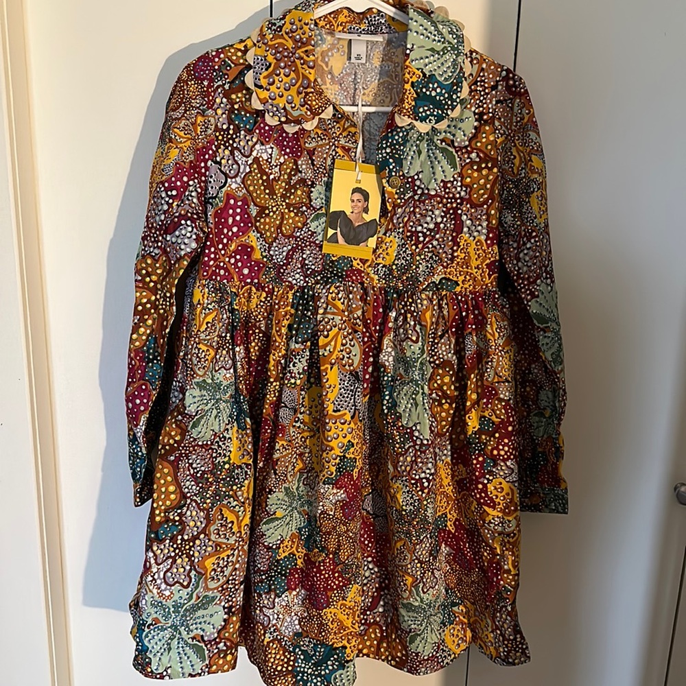 NWT - Kika Vargas  X Target Anemone Floral Tunic Dress XS